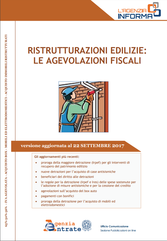 Agevolazioni fiscali delle ristrutturazioni ed interventi di ... Per detrarre le spese di ristrutturazione