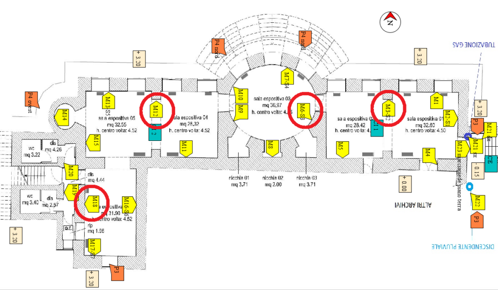planimetria per la pianificazione di un progettazione risanamento secondo CAM 2026